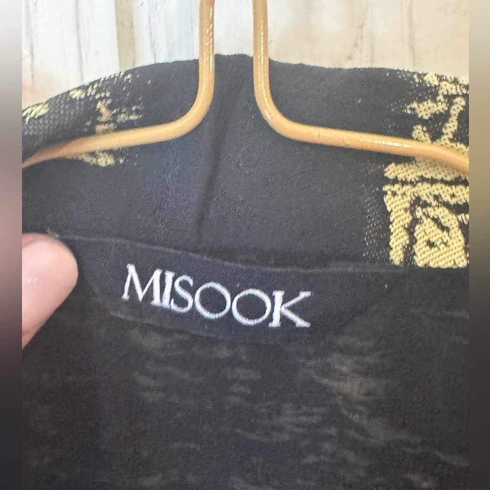 Misook Women's Open Front Jacket Blazer Black - Picture 7 of 13